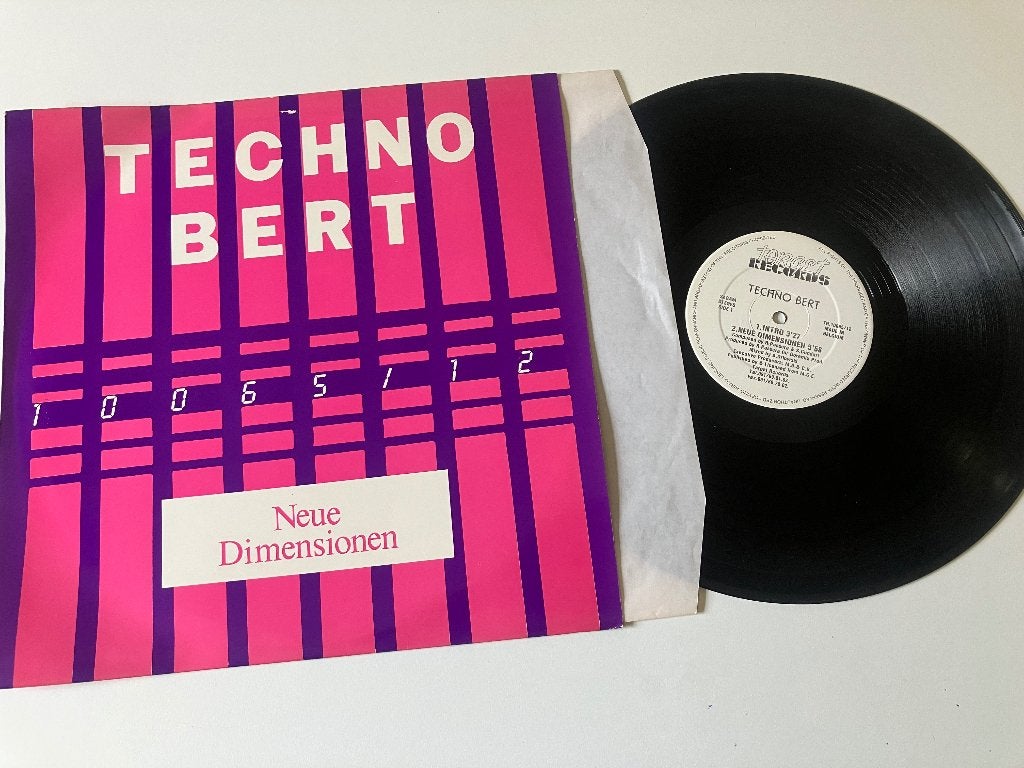 Techno bert - neue dimensionen ( vinyl 12” ), Cd's en Dvd's, Vinyl | Dance en House, LP, Zo goed als nieuw, Techno, 12 inch