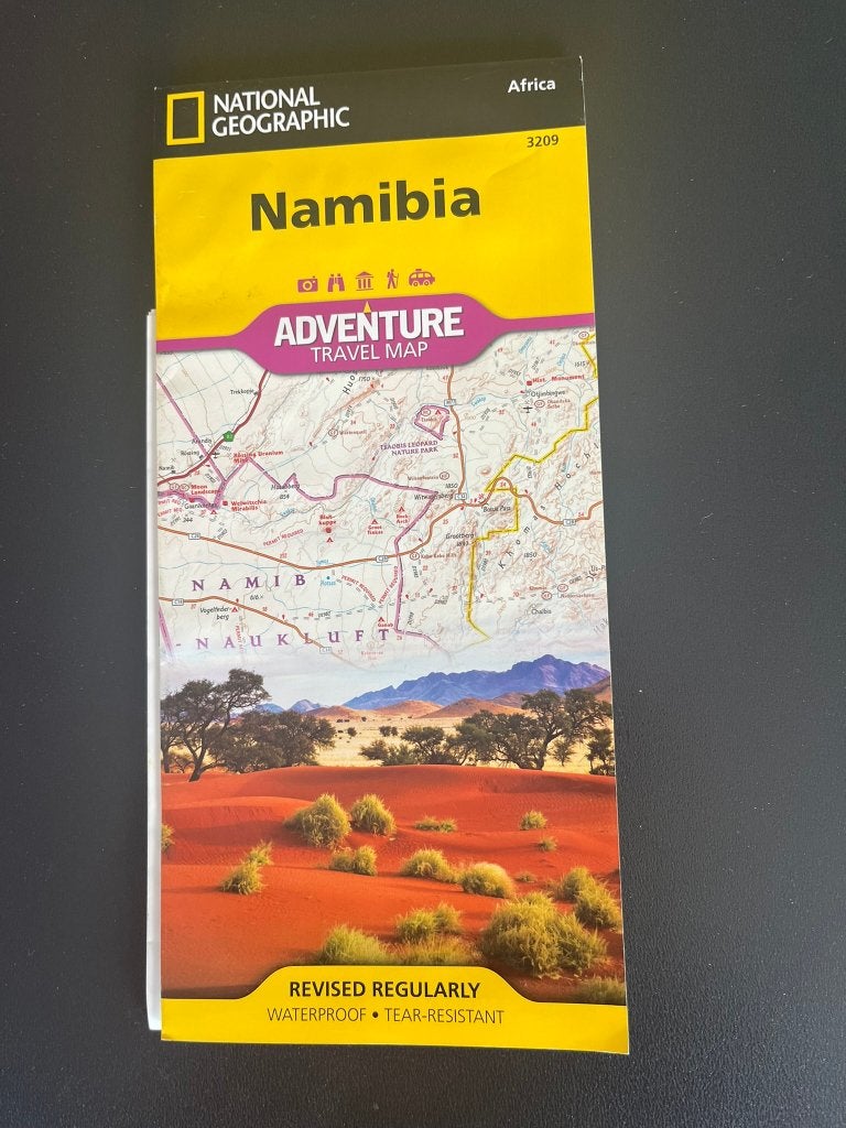 Wegenkaart Namibië, Boeken, Atlassen en Landkaarten, Ophalen, Overige gebieden, 2000 tot heden, Nieuw