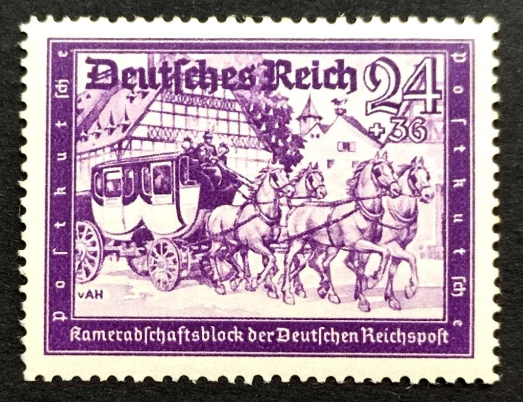 Deutsches Reich: Alte Postkutsche 1941, Postzegels en Munten, Postzegels | Europa | Duitsland, Ophalen of Verzenden, Overige periodes