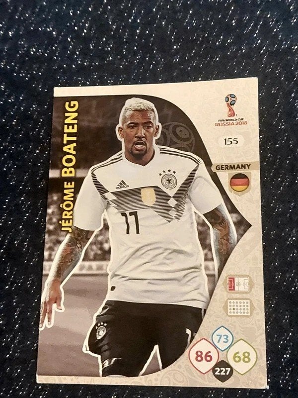 Panini / Voetbalkaart / Jérôme Boateng / Duitsland / WK 2018, Verzamelen, Ophalen of Verzenden, Zo goed als nieuw, Spelerskaart
