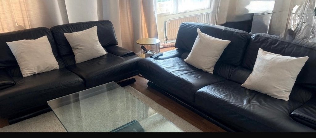 Canapé cuir, Maison & Meubles, Quatre personnes ou plus, Banc droit, Enlèvement, Utilisé