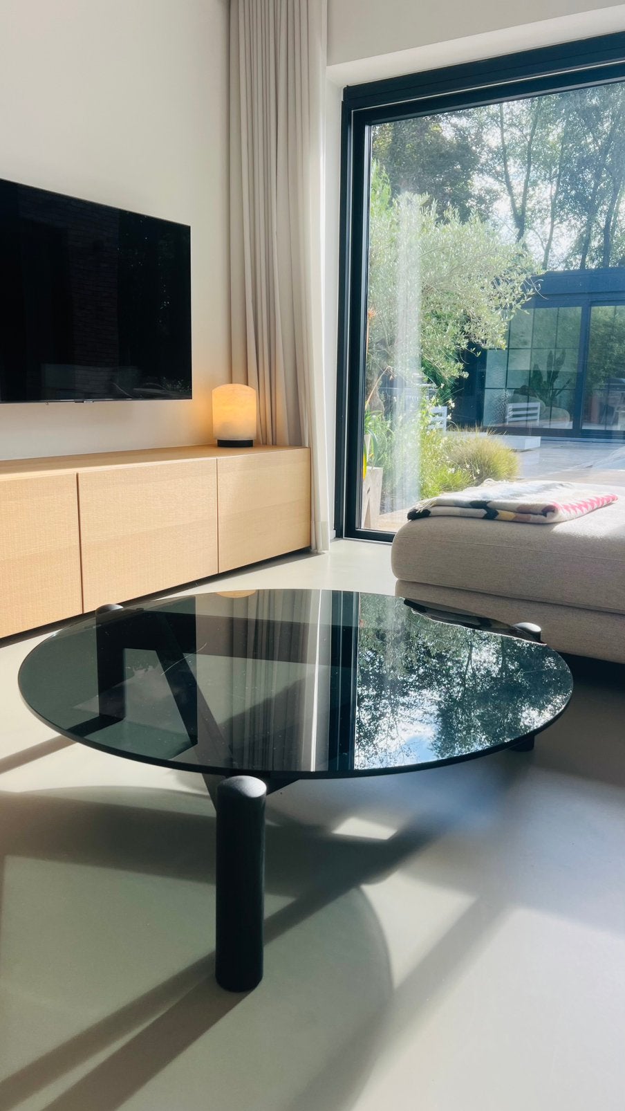 Cassina Table à Plateau – salontafel, Ophalen, Glas