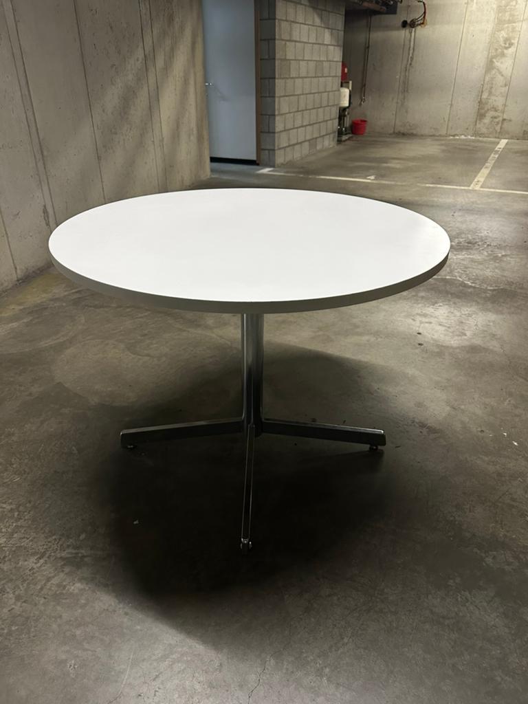 Ronde vintage eettafel te koop, Ophalen, Overige materialen, Gebruikt, 50 tot 100 cm
