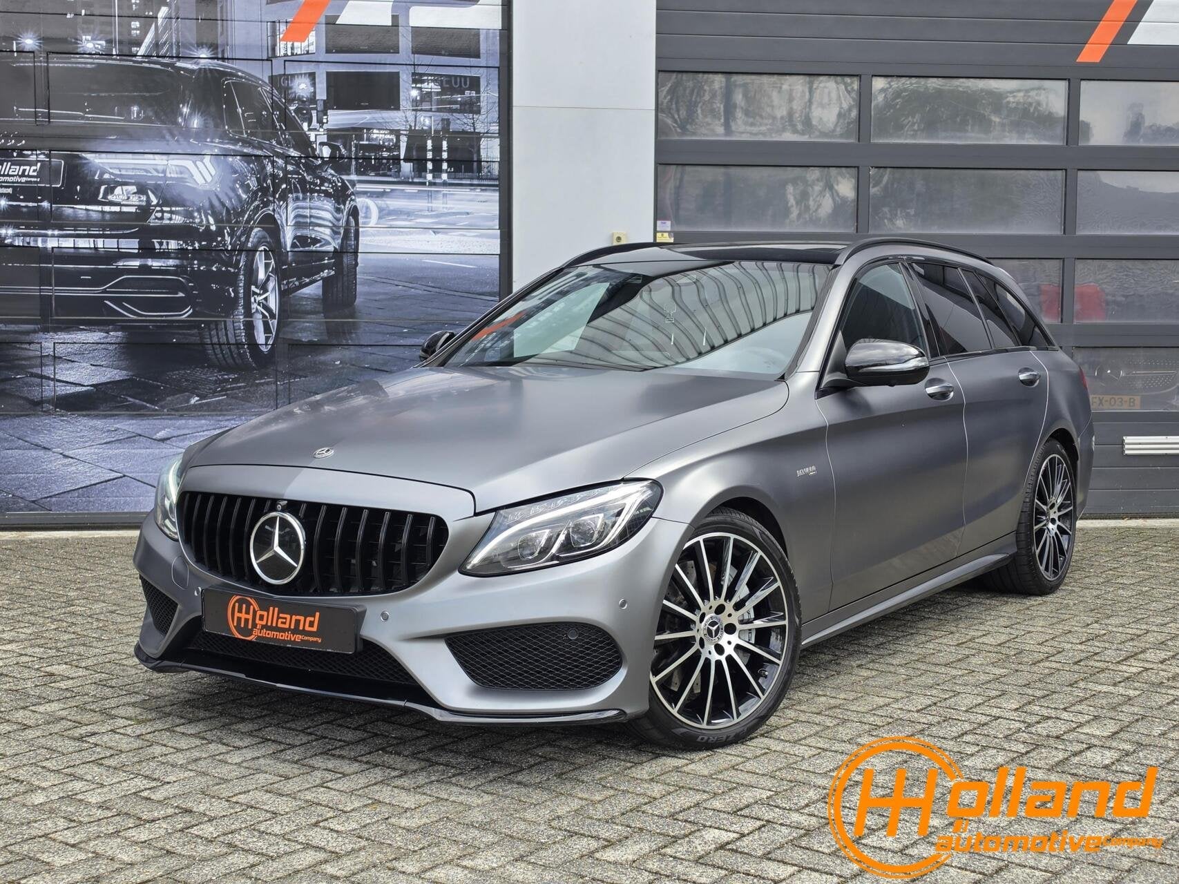 Mercedes C43 AMG, Auto's, Automaat, Gebruikt, Zwart, Start-stop-systeem
