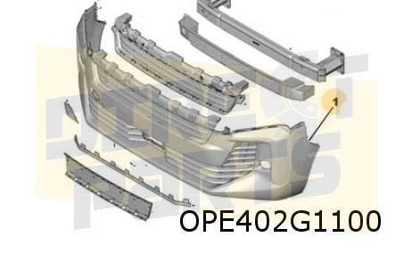 Opel Vivaro C (5/24-) (K0) voorbumper onder (FXT) Origineel!, Auto-onderdelen, -, -, Opel, Nieuw