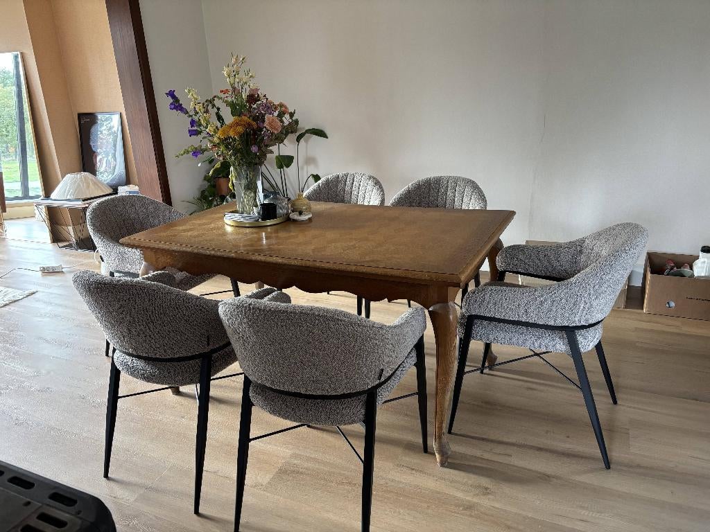 Vintage tafel, Huis en Inrichting, Tafels | Eettafels, Ophalen, Gebruikt, 100 tot 150 cm, 50 tot 100 cm