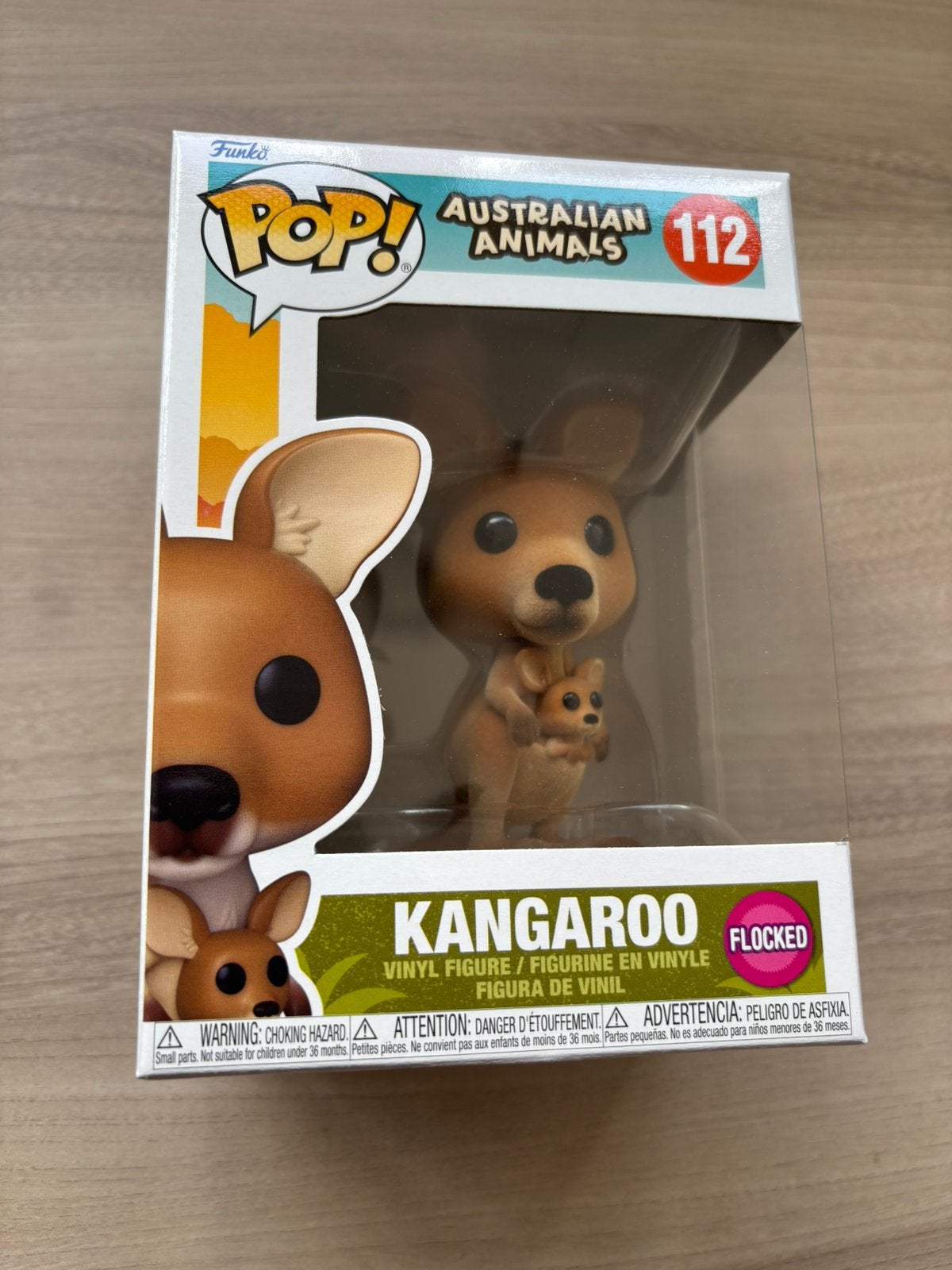 Funko Pop Kangaroo #112 Flocked Australian Animals Exclusive, Collections, Jouets miniatures, Enlèvement ou Envoi, Comme neuf