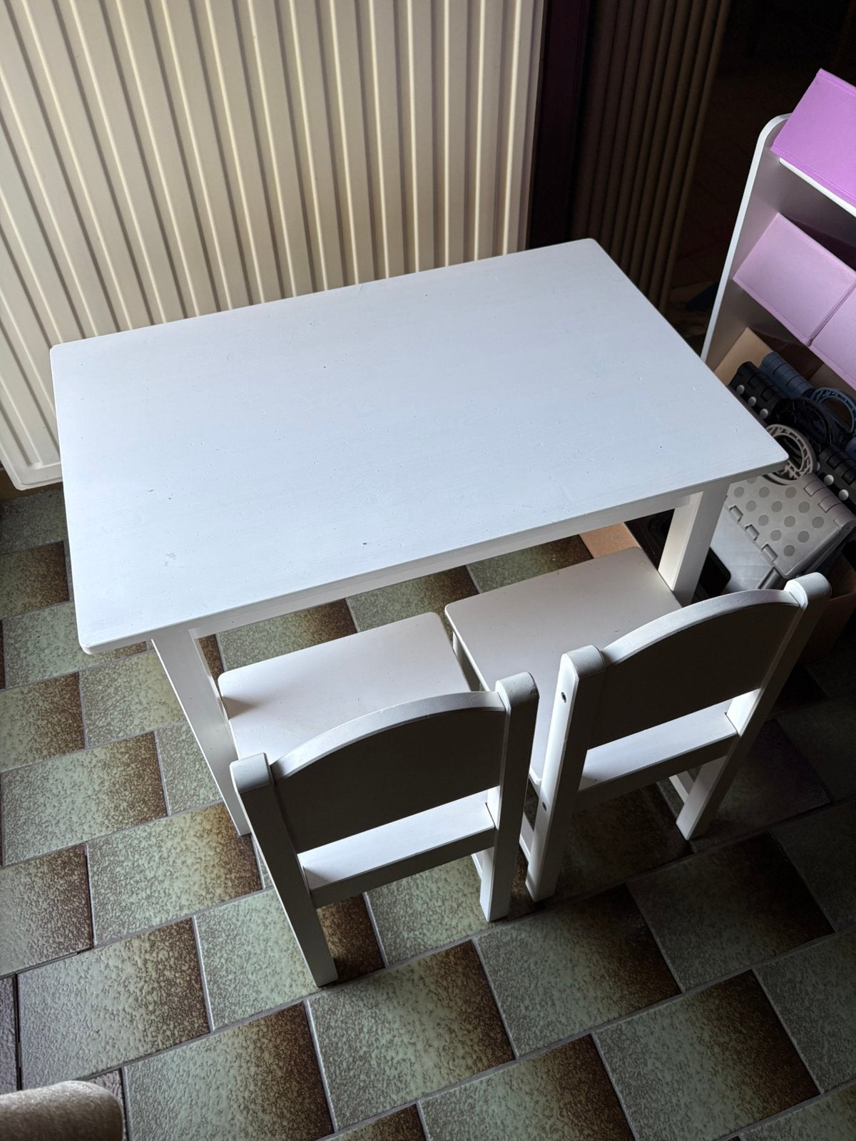 Kindertafeltje met 2 stoelen, Ophalen, Gebruikt, Stoel(en)