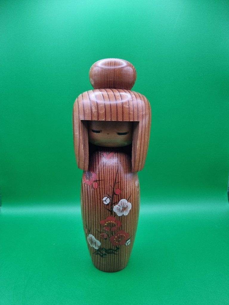 "Haru no Oto" Kokeshi van Kojo Tanaka, Antiek en Kunst, Hout, Geschilderd, 23 cm, Ophalen of Verzenden