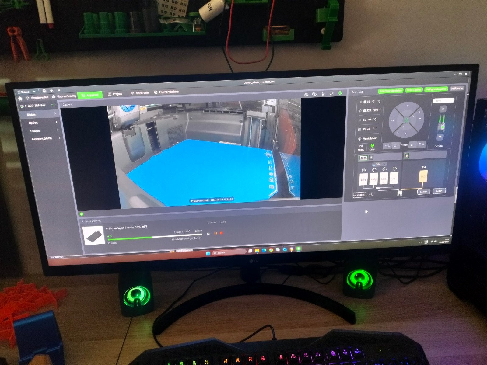 pc scherm 90 op 34, Computers en Software, Monitoren, Ophalen