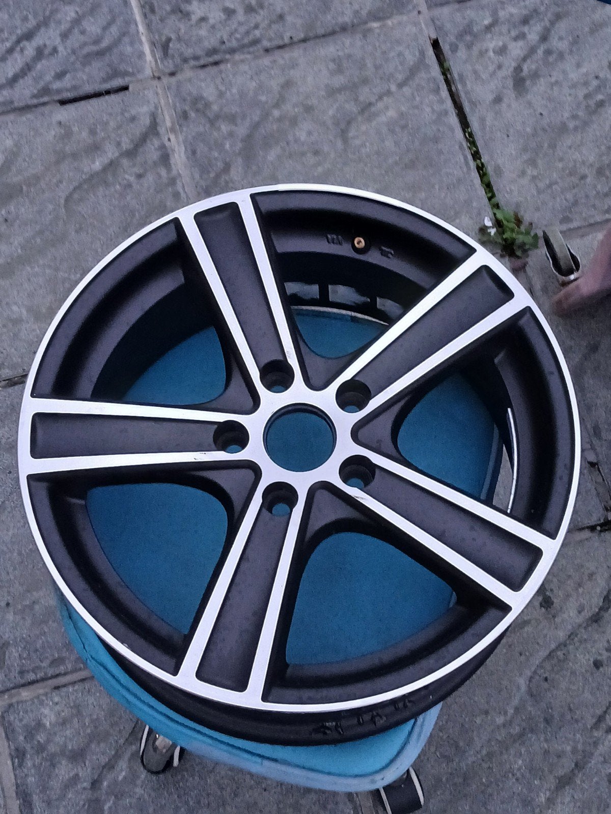 Golf Audi 1 NIEUW DEZENT TH ZWARTE WIELEN 16 inch 5x112, Ophalen of Verzenden, 16 inch, Velg(en)
