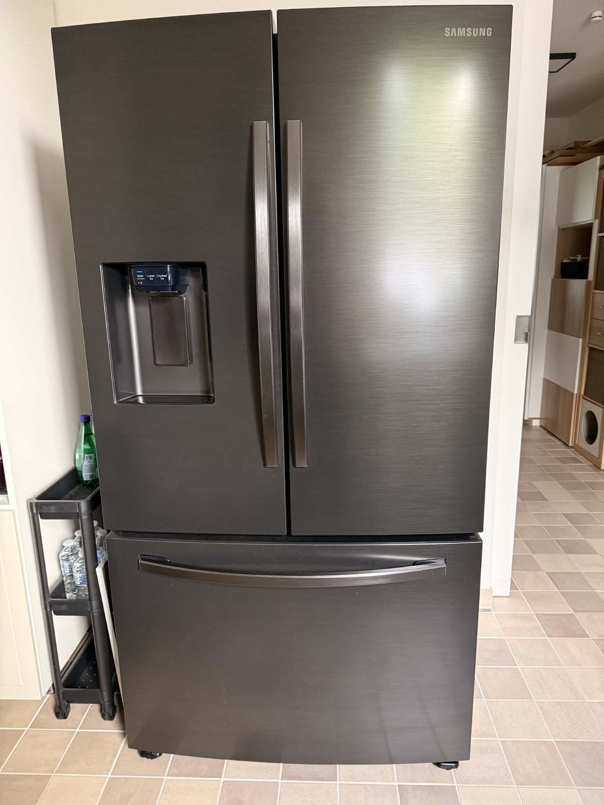 Frigo américain 3 portes, Ophalen, Zo goed als nieuw, Met aparte vriezer