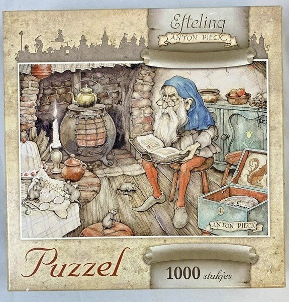 Jumbo Efteling Anton Pieck De Dwerg Puzzel 1000 stukjes, Verzenden, 500 t/m 1500 stukjes, Zo goed als nieuw, Legpuzzel