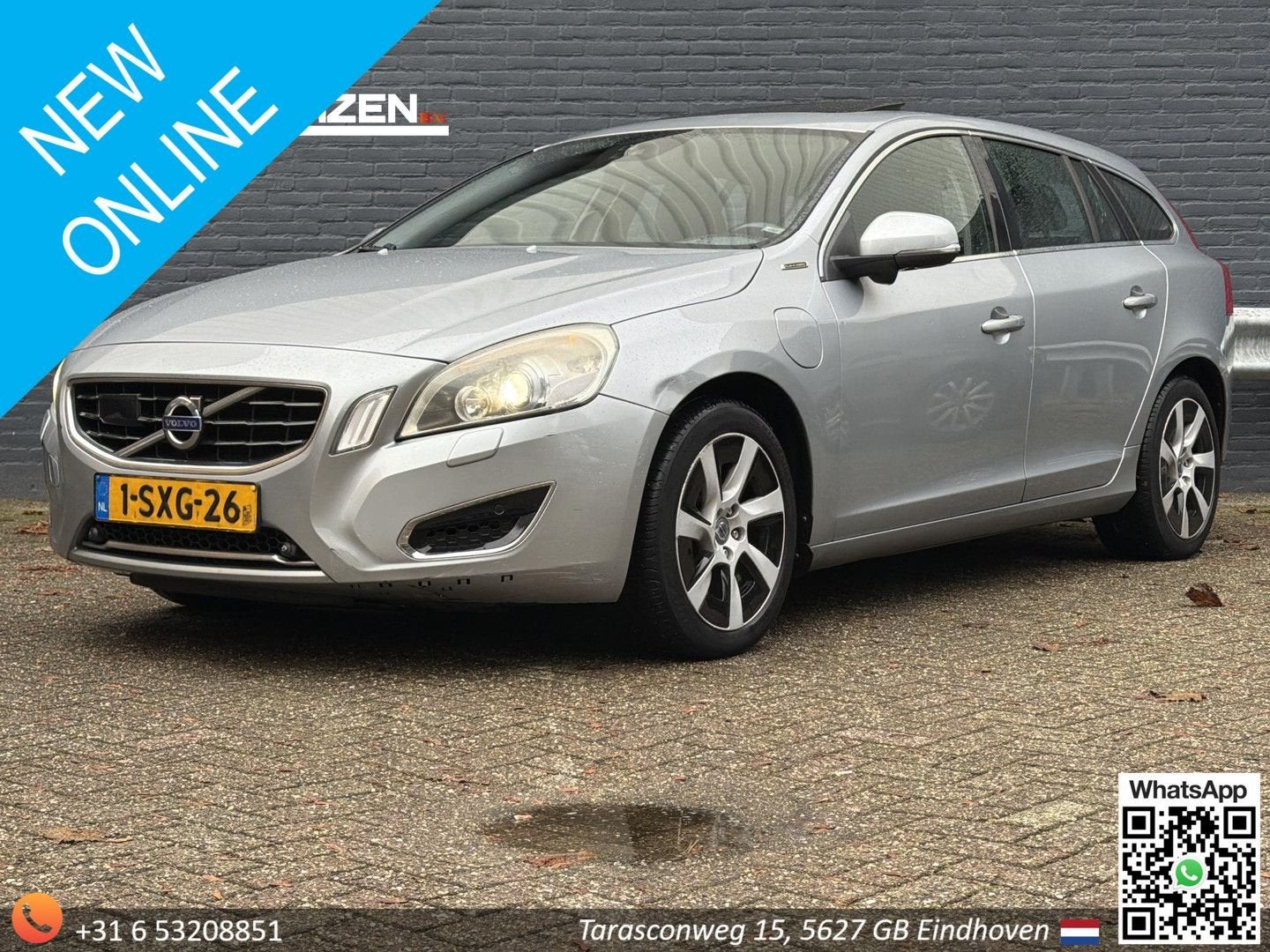 Volvo V60 2.4 D6 AWD Plug-In Hybrid Pure Limited | Schuif/Ka, Auto's, 48 g/km, Break, Zilver of Grijs, 11 kWh