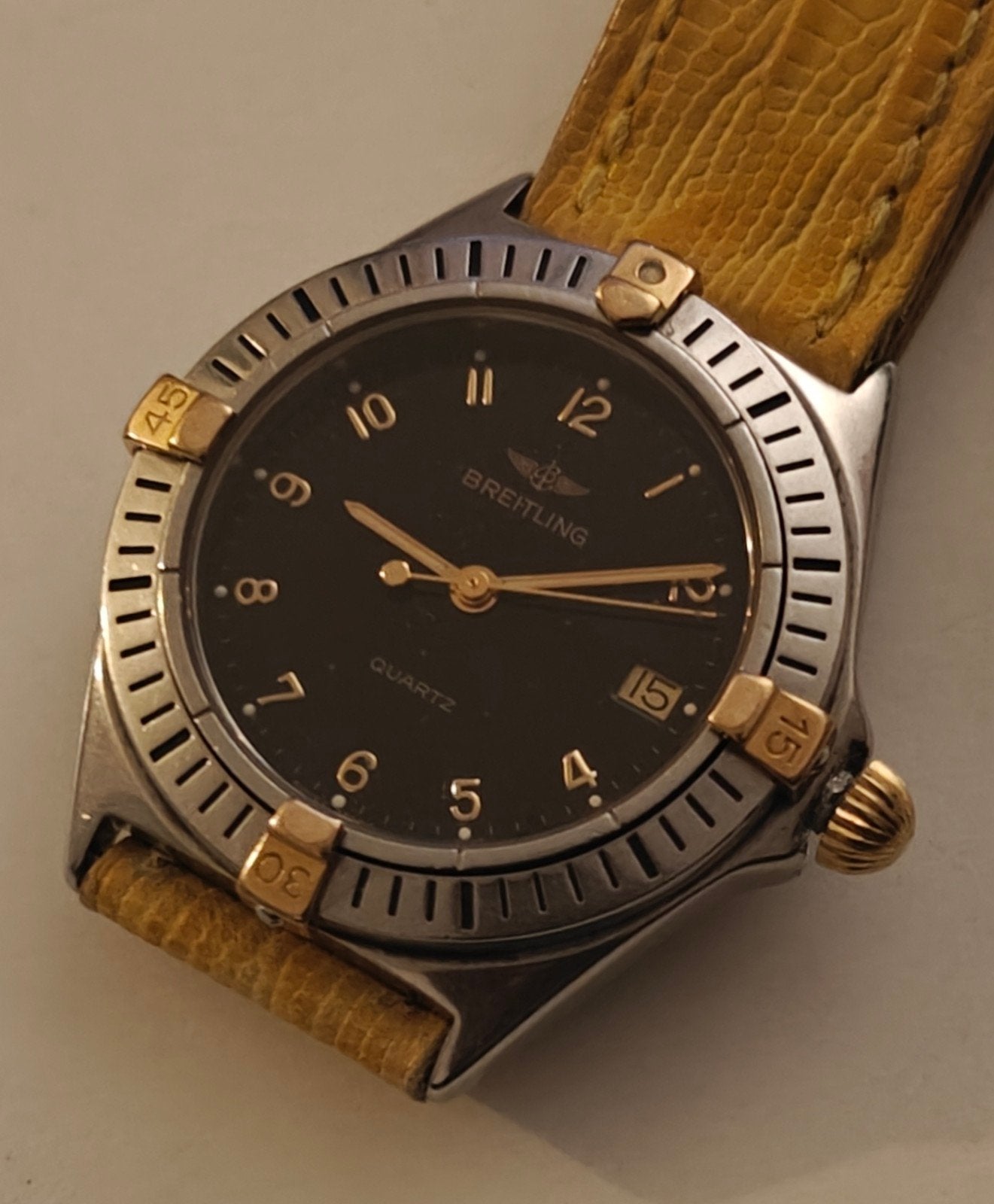 Montre Breitling, Enlèvement ou Envoi, Acier, Cuir