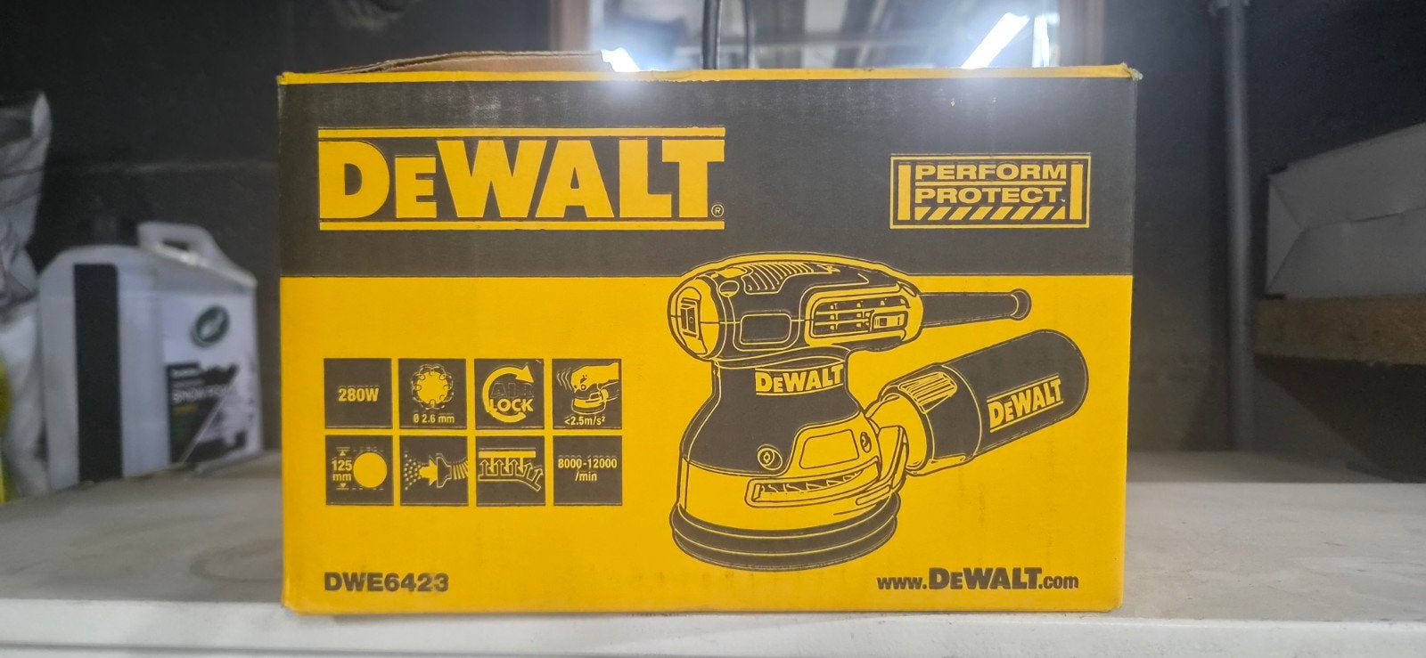 dewalt dwe6423 schuurmachine, Doe-het-zelf en Bouw, Ophalen, Nieuw, Minder dan 600 watt, Excentrische schuurmachine