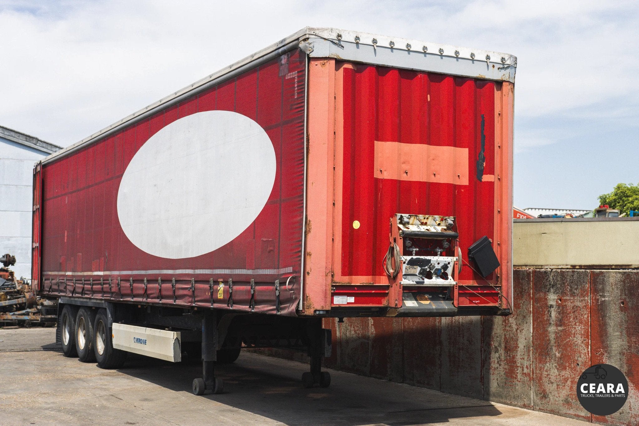 Krone 3 axles BPW TAMBOUR BACHE (bj 2014), Auto's, Vrachtwagens, Bedrijf, Te koop, Aanhangers en Opleggers, Overige brandstoffen