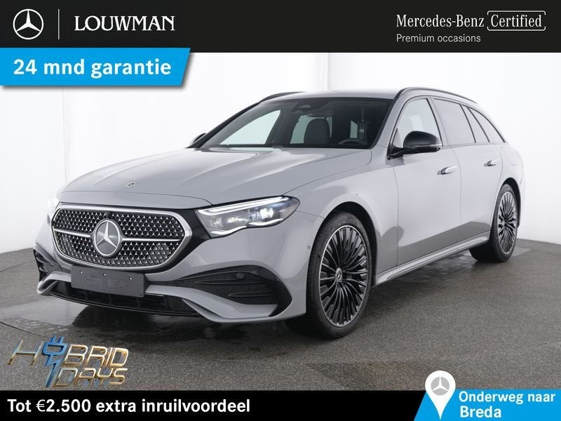 Mercedes-Benz E 300 Estate e AMG Plug-In Hybride Luchtvering, Auto's, Automaat, Zwart, Break, Hybride Elektrisch/Benzine