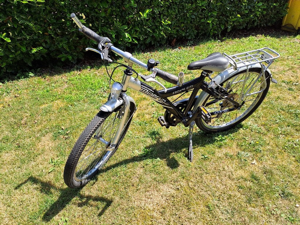 Minerva 24" Jongensfiets (zwart - grijs), Ophalen, Velgrem, Versnellingen, Minerva