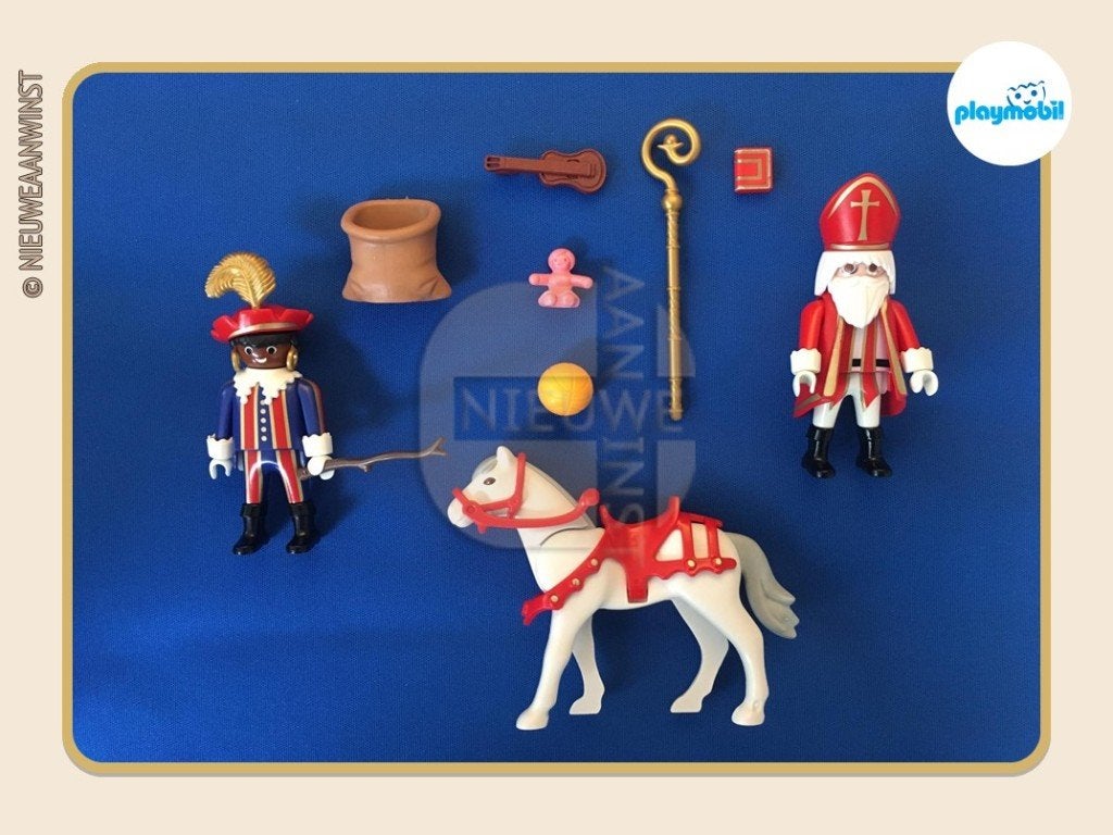 Playmobil 4893 - Sinterklaas, Piet en Amerigo - COMPLEET!, Envoi, Comme neuf