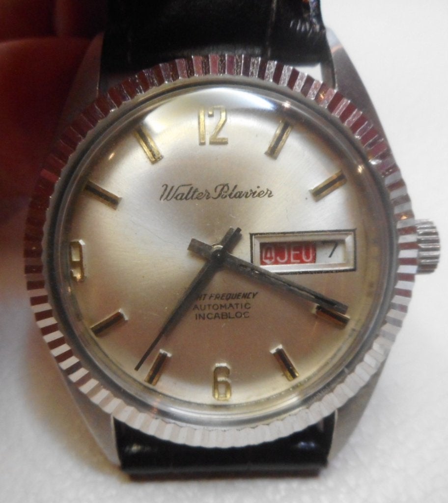 48) Walter Blavier automatique vintage, Handtassen en Accessoires, Edelstenen, Gebruikt, Verzenden