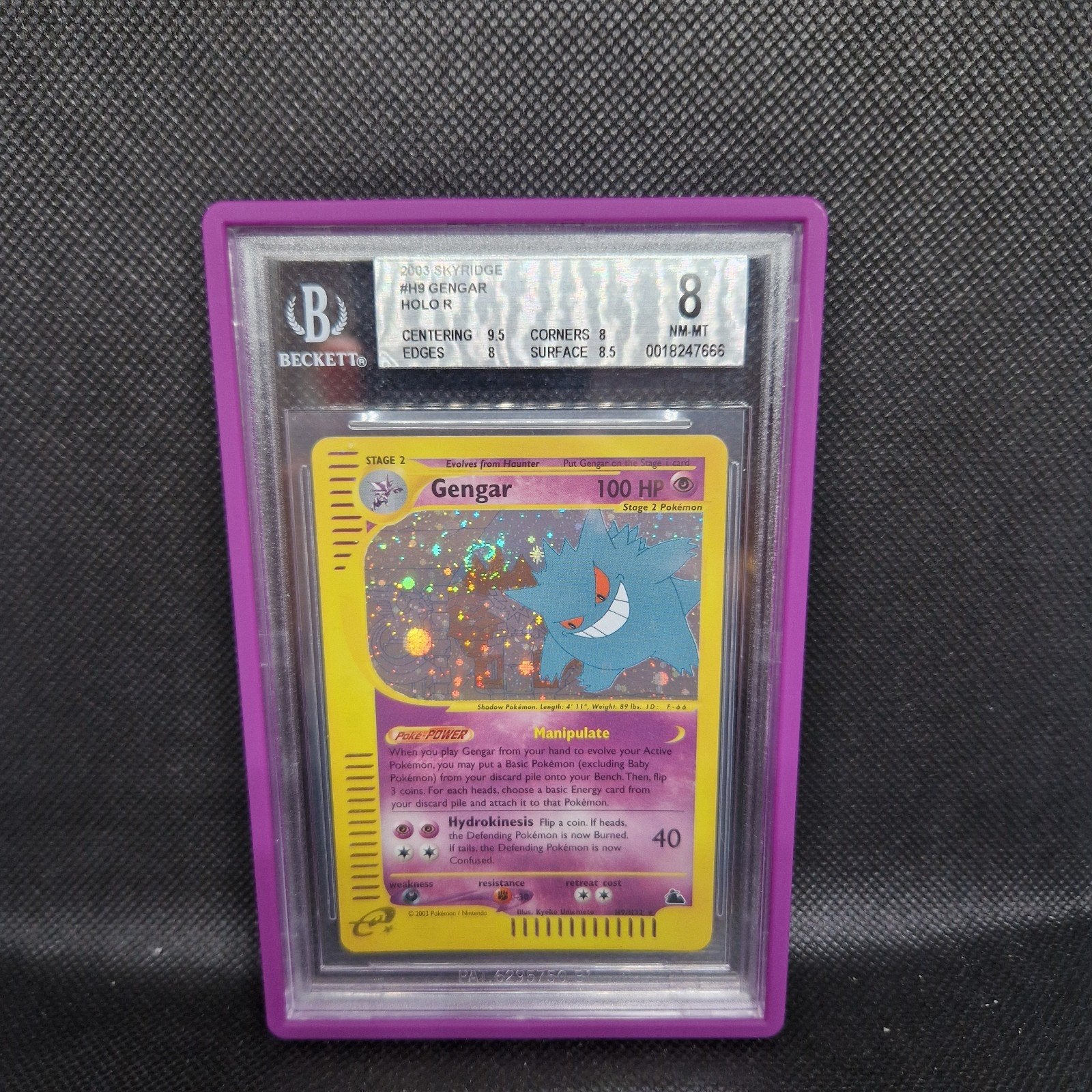 Gengar Holo Skyridge BGS 8, Ophalen of Verzenden