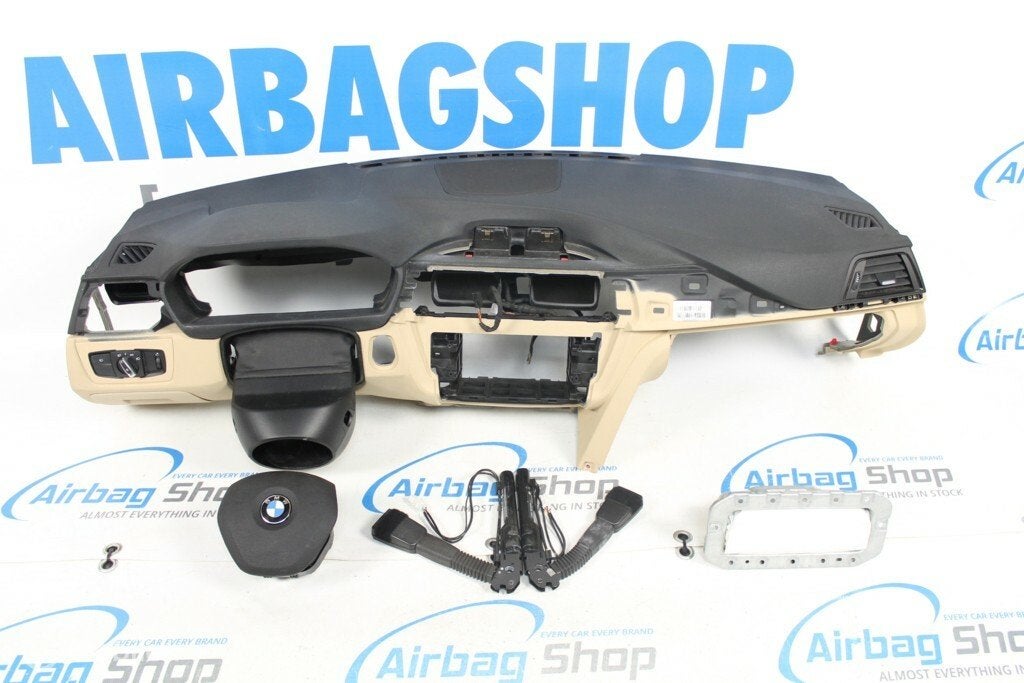 Airbag kit Tableau de bord beige BMW 3 serie F30 F31, Auto-onderdelen, Dashboard en Schakelaars, Gebruikt, Ophalen of Verzenden