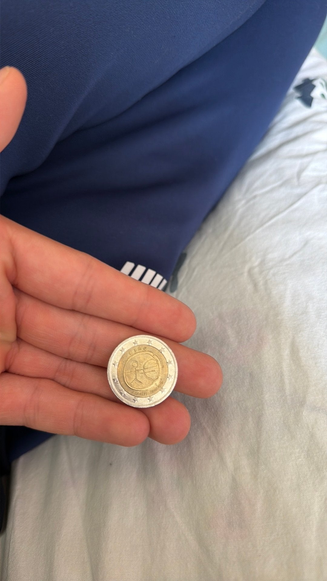 2 euro munt, Handtassen en Accessoires, Manchetknopen, Ophalen of Verzenden, Zo goed als nieuw