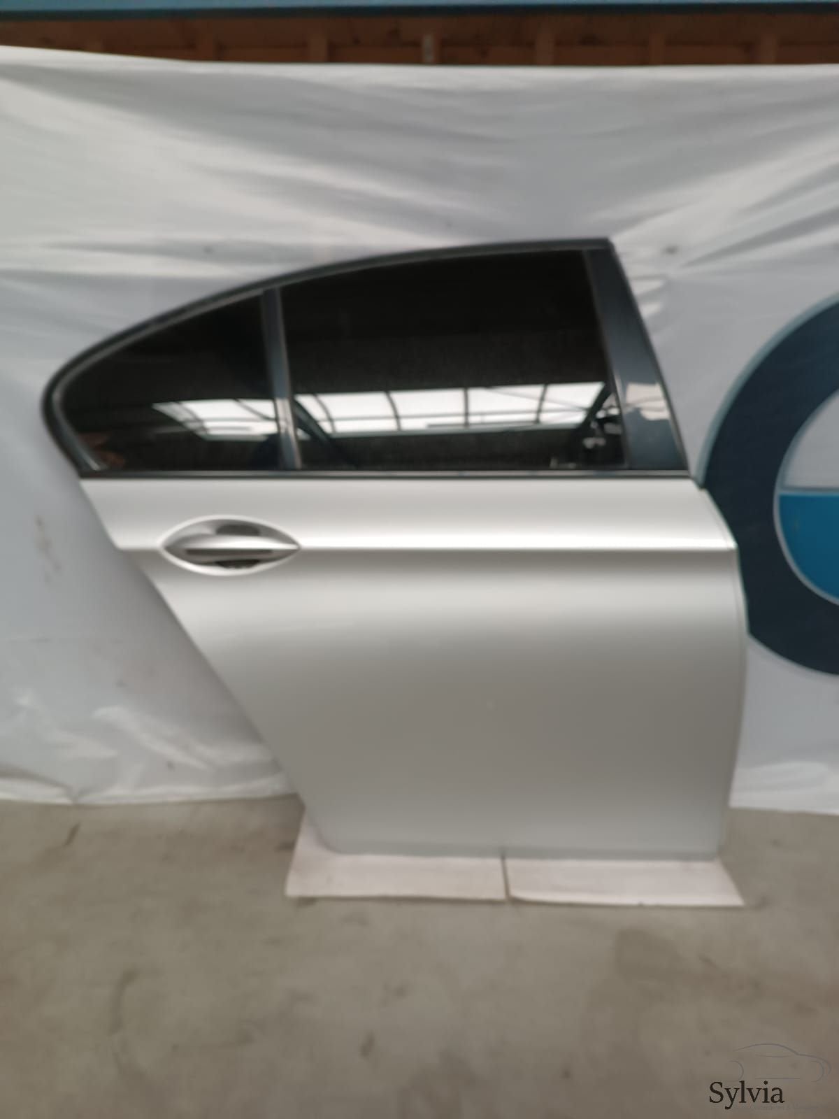 Rechts achter deur portier BMW 5 serie  F10  F18  Titansilve, Gebruikt, -, Deur, -