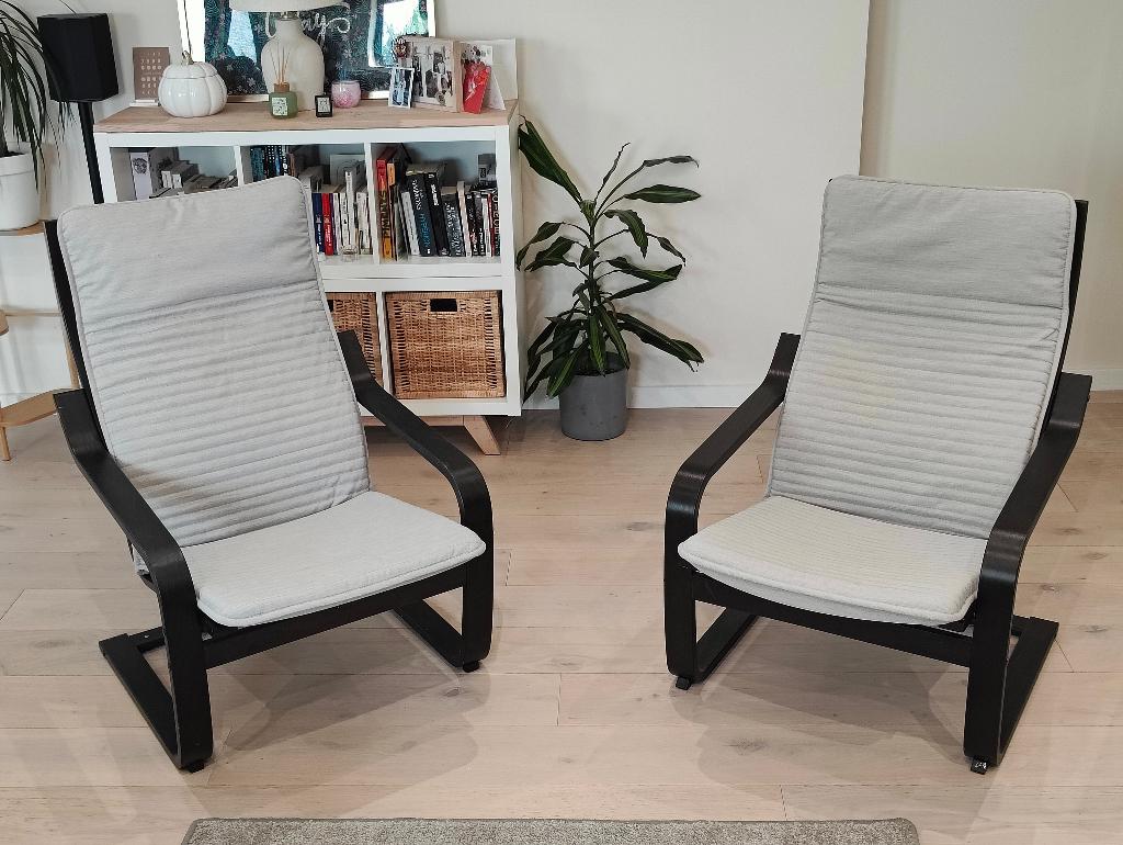 2 fauteuils ikea poang, Enlèvement, Utilisé, Bois