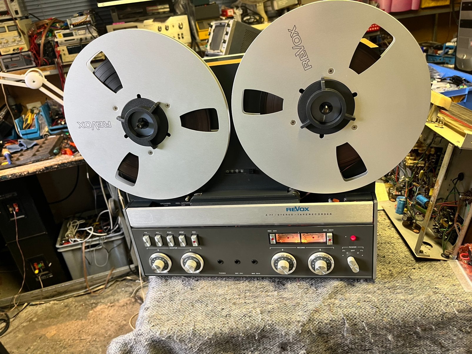 Hifi Bandopnemer Revox A77, Ophalen, Bandrecorder, Met banden