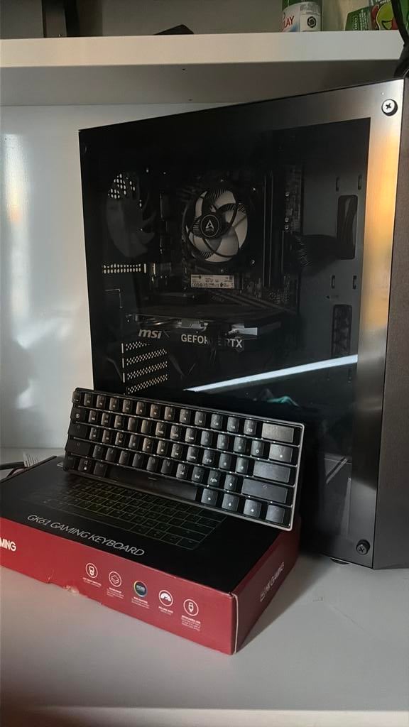 Gaming PC ,GK61 Keyboard ,Ryzen7 ,RTX4060 ,32GB RAM ,1TB SSD, Computers en Software, 32 GB, Ophalen of Verzenden, Zo goed als nieuw