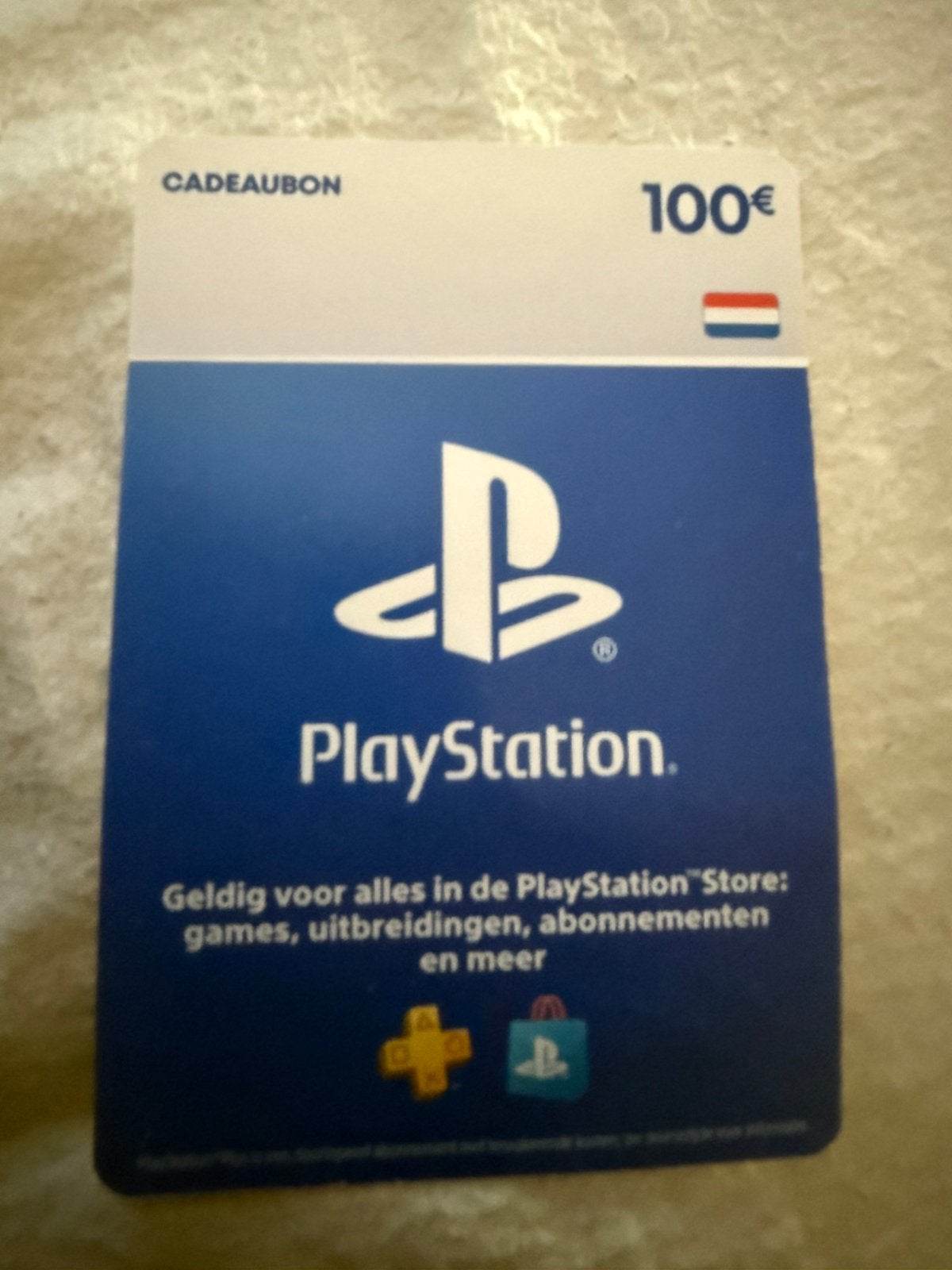 Playstation Card 100 EURO NL, Tickets & Billets