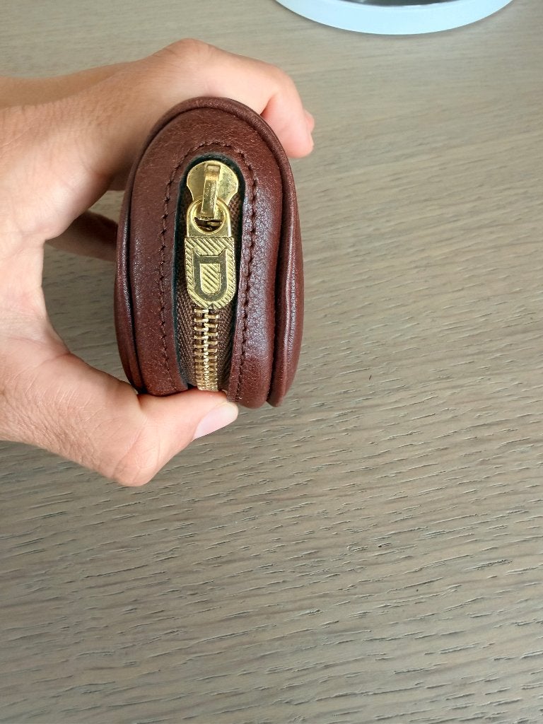 Delvaux portemonnee, Ophalen of Verzenden, Zo goed als nieuw, Bruin, Leder