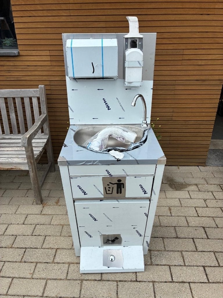 RVS handwasstation, Ophalen, Nieuw in verpakking, Inox Meubilair