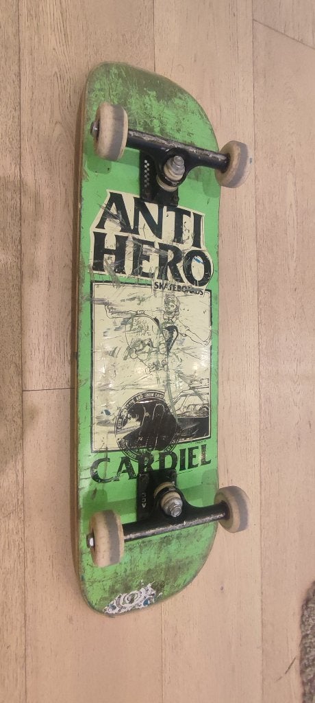 Skateboard Anti Hero John Cardiel "Skull"/Lance Mountain, Enlèvement, Utilisé, Skateboard