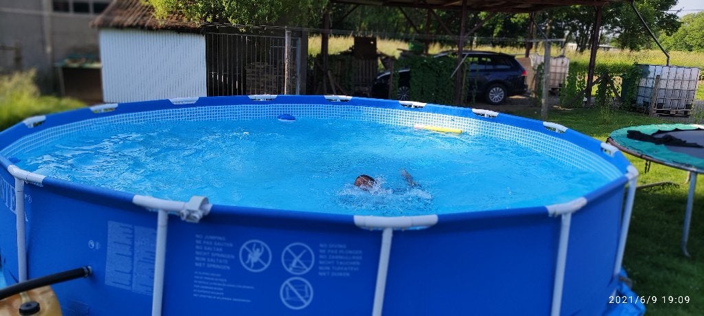 Intex zwembad: approx 5m x 80cm (hoogte water), 300 cm ou plus, Rond, Enlèvement, Utilisé