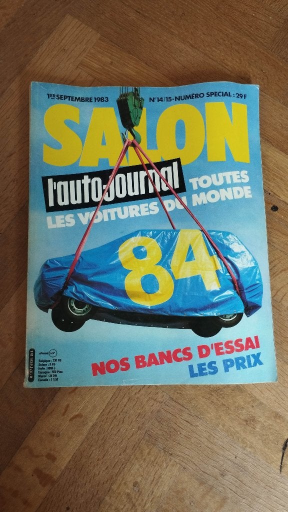 AUTO-JOURNAL  SALON 84 sept 83 Toutes les voitures du monde, Livres, Autos | Brochures & Magazines, Enlèvement ou Envoi, Général