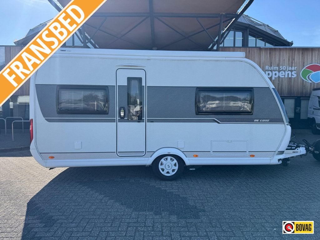 Hobby De Luxe 460 UFE 2019 Mover,Airco,Luifel!, Caravans en Kamperen, Rondzit, Hobby, Lengtebed, 4 tot 5 meter