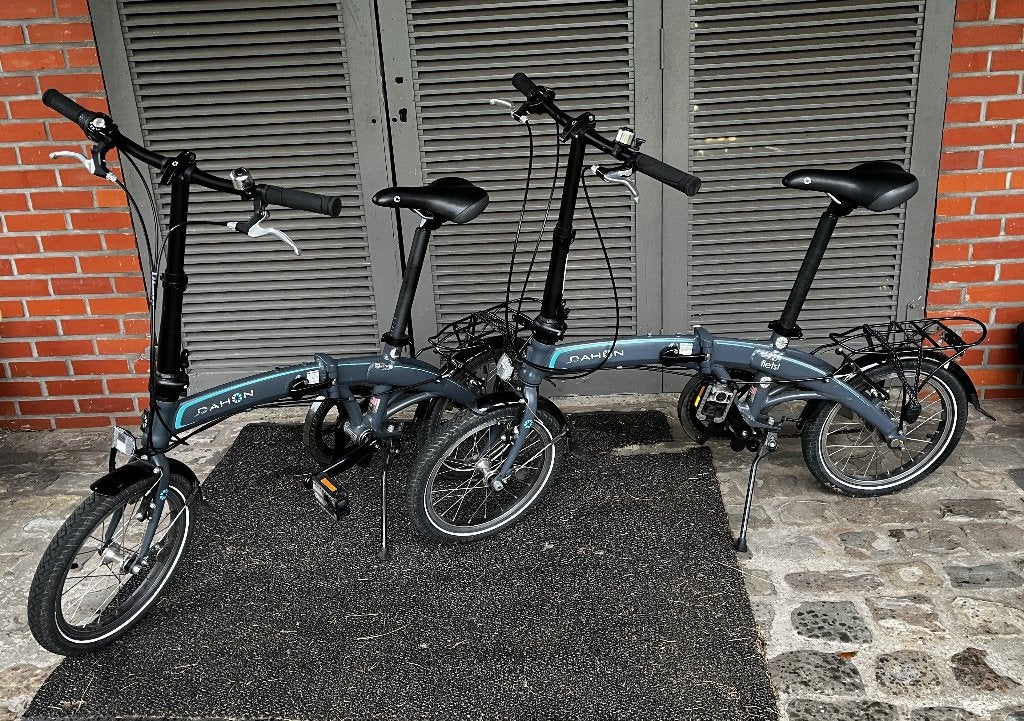 2 plooifietsen Dahon Curve, Fietsen en Brommers, Ophalen, Velgrem, 16 tot 18 inch, Versnellingen