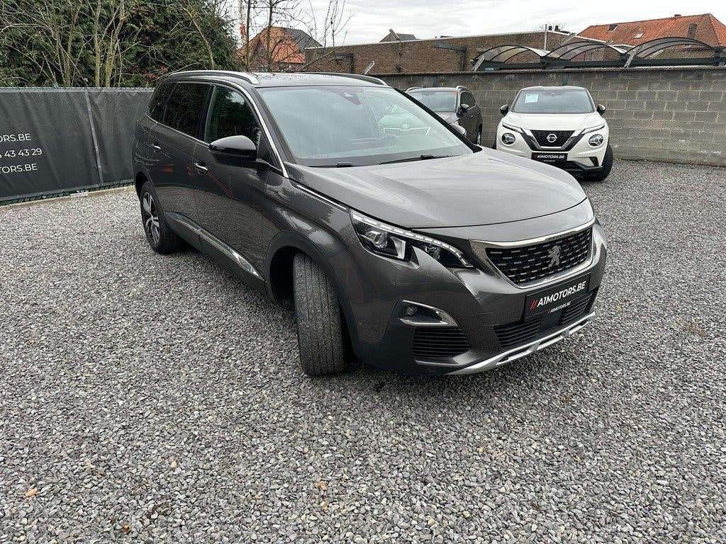 PEUGEOT 5008 / 2020 / DIESEL, Auto's, Automaat, Monovolume, Zwart, Leder en Stof