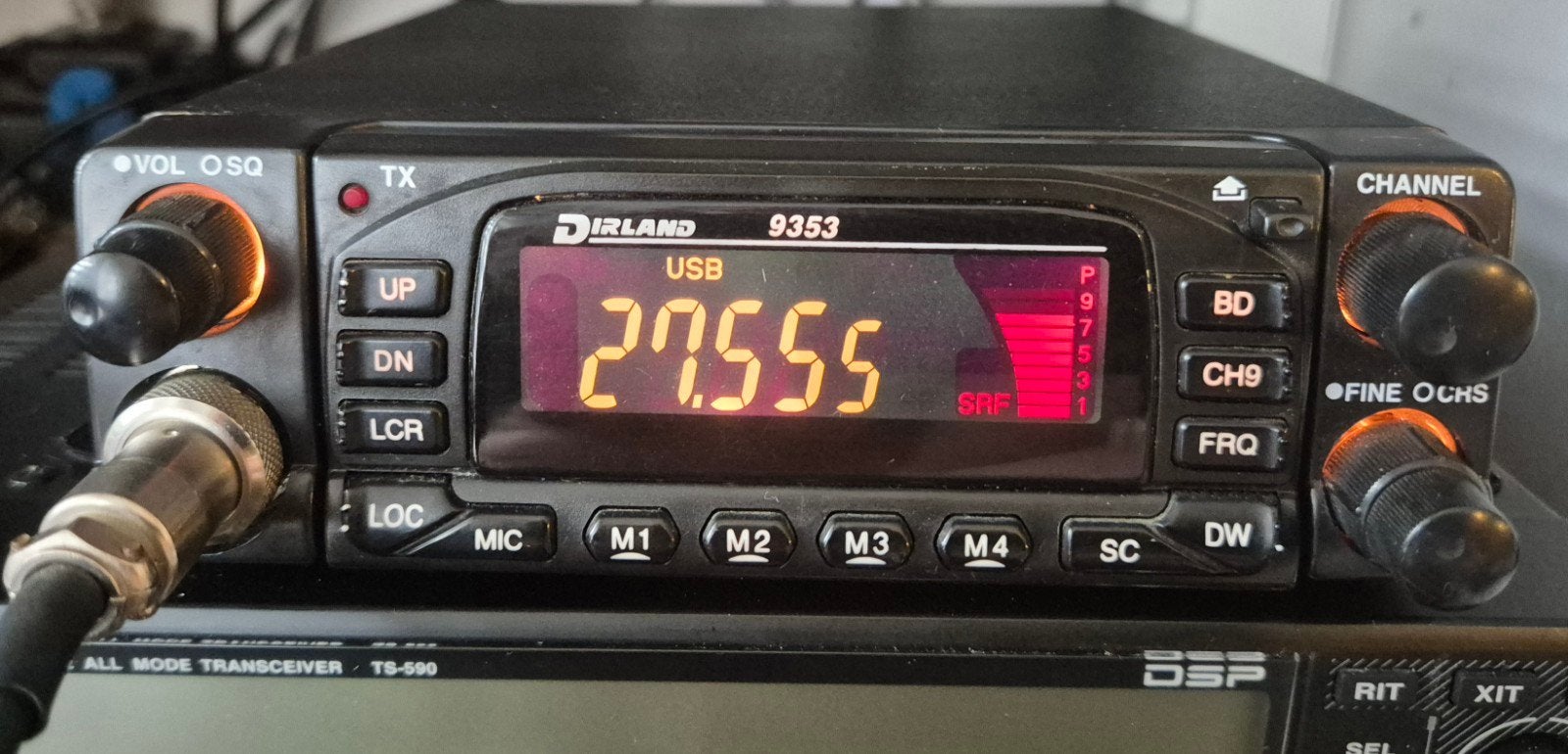 VINTAGE CB RADIO AMATEUR DIRLAND 9353 10/11 MÈTRES, Télécoms, Émetteurs & Récepteurs, Enlèvement