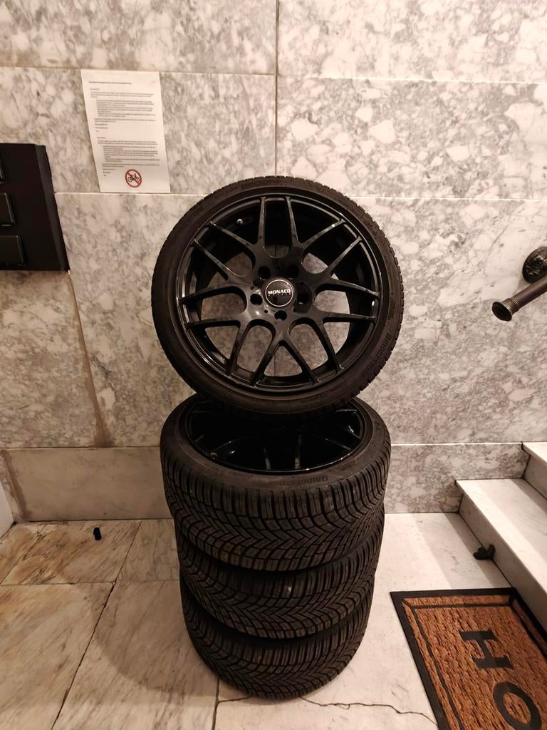 BMW velgen 18” + Bridgestone banden + slotbouten (5x120), Auto-onderdelen, Banden en Velgen, Ophalen, 18 inch, Gebruikt, Banden en Velgen