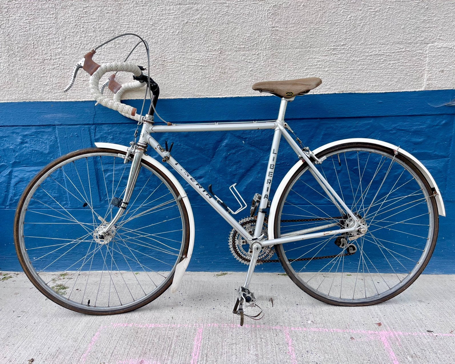 Vintage Liberia racefiets — framehoogte 50 cm, 47 à 51 cm, Enlèvement, Frein à disque, Années 60 ou plus récent