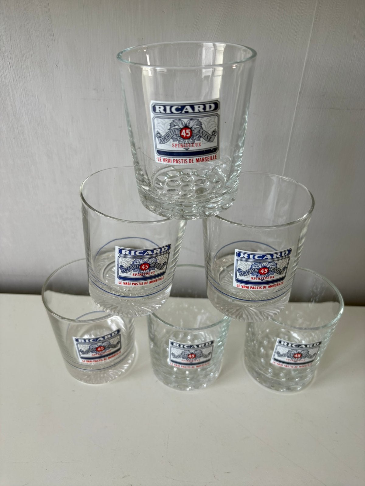 6 anciens verres RICARD, Collections, Enlèvement ou Envoi, Comme neuf