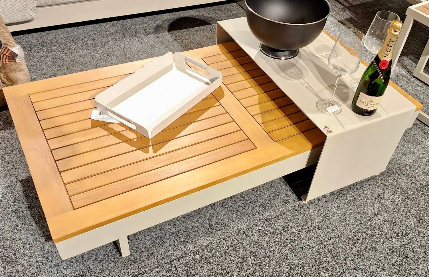 Nieuw in doos! Prachtige nieuwe loungetafel / tuintafel, Tuin en Terras, Ophalen of Verzenden, Nieuw, Rechthoekig, Aluminium
