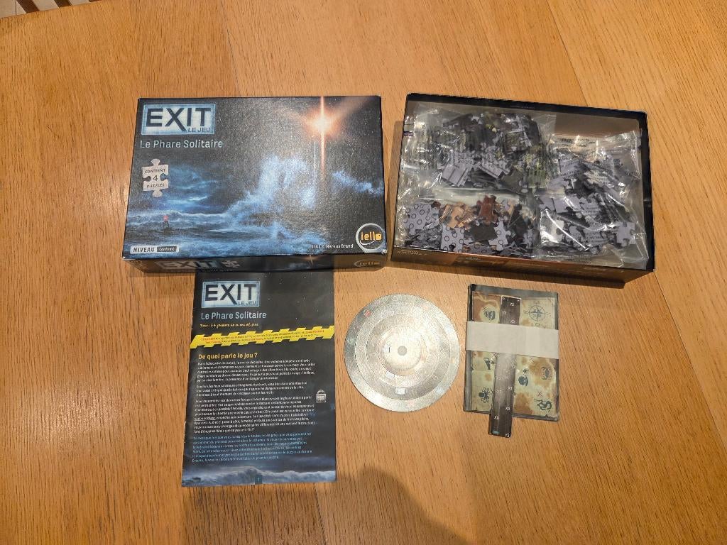 Jeu Exit escape game Le phare solitaire, Trois ou quatre joueurs, Enlèvement, Utilisé, Iello
