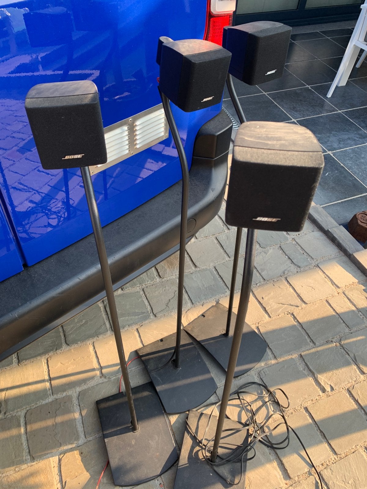 4 Bose boxen op staander, Ophalen, Zo goed als nieuw