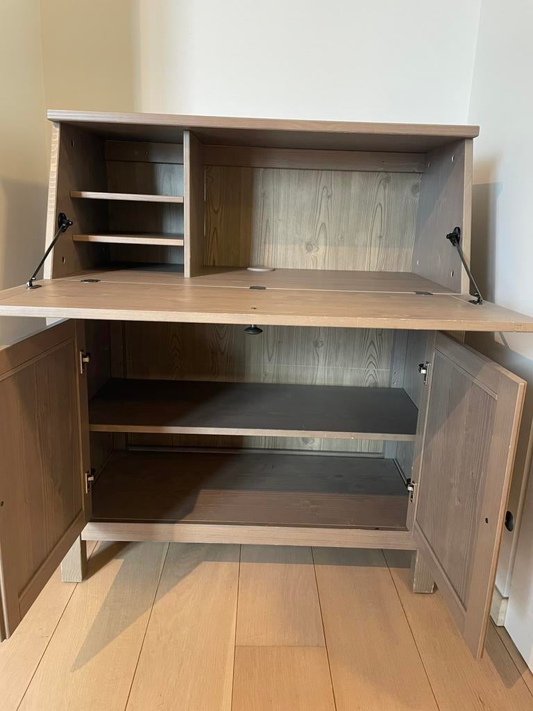 Meuble secrétaire IKEA HEMNES en bois, Enlèvement, Utilisé