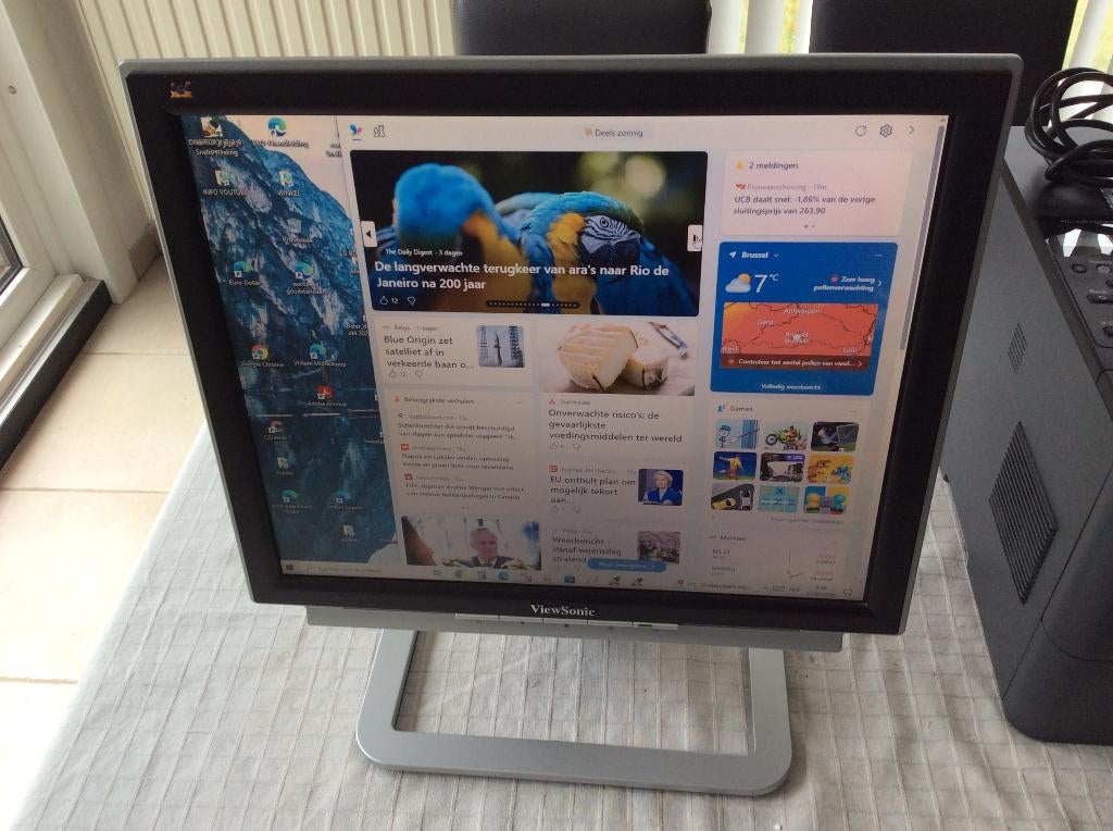 computerscherm  VieuwSonic  17", Ophalen, Gebruikt, Kantelbaar, Overige typen